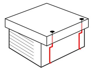 PVC Flat roof set | anthracite | Ø 60 mm | double