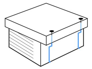 Flat roof set | galvanised | Ø 87 mm | double